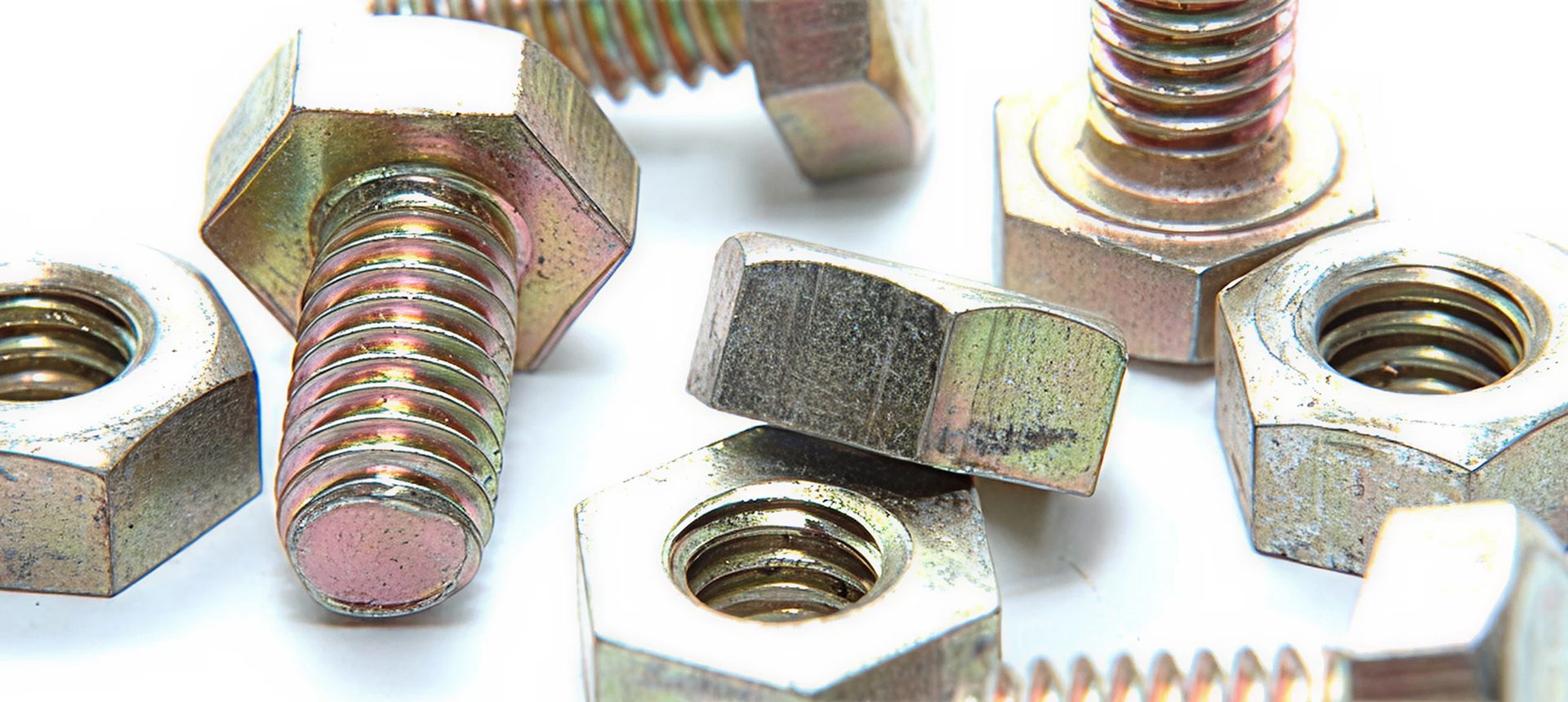 Close-up of nuts and bolts
